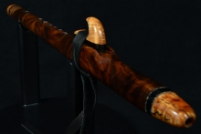 Walnut Burl Native American Flute, Minor, High D-5, #F38B
